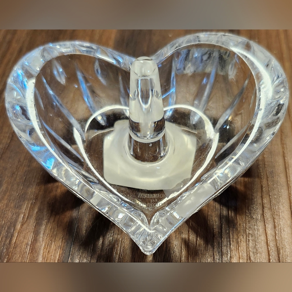 NWT Y2K Marquis Waterford Crystal "Yours Truly" Heart Shaped Ring Holder